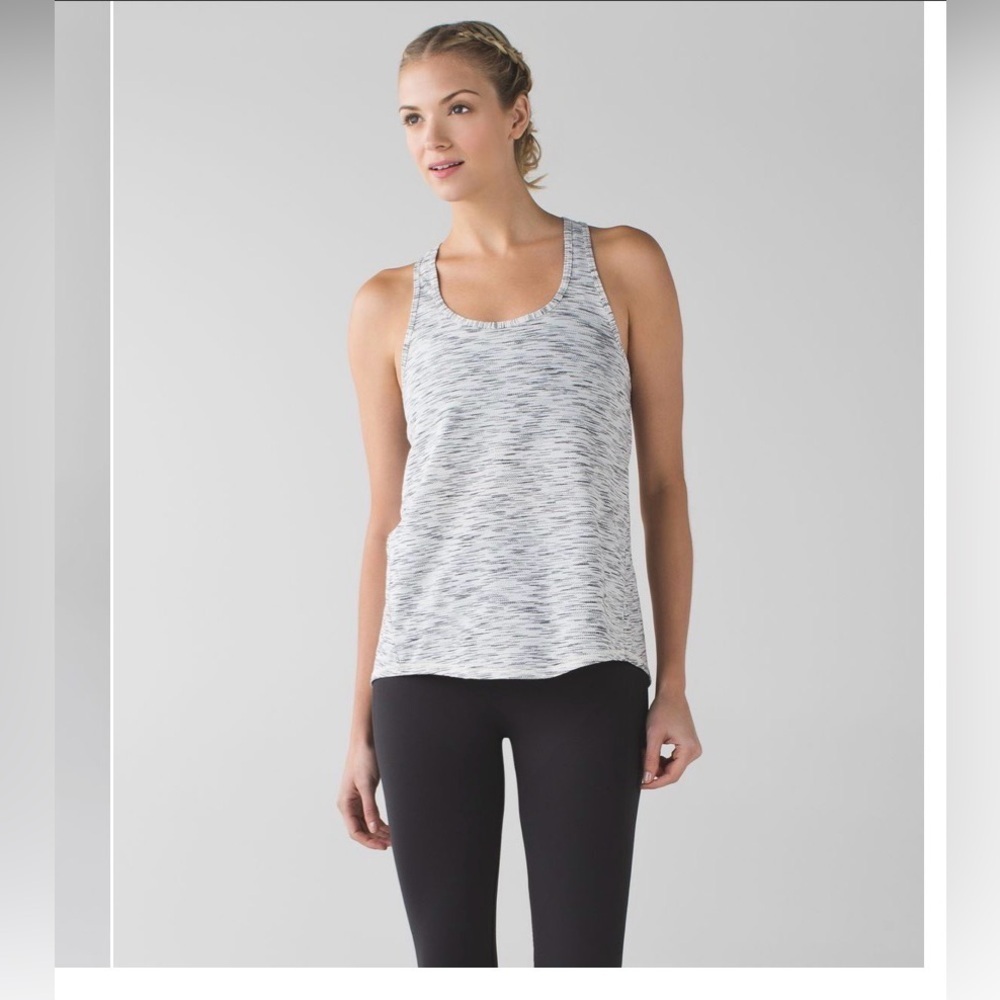 Women's Gray Lululemon Salute the Sun Tank size 8